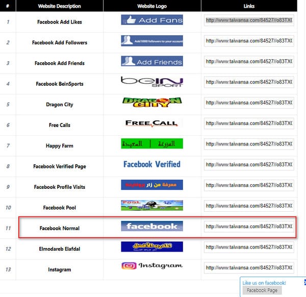 Facebook link copy kare