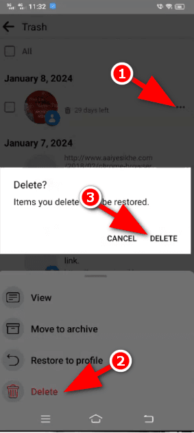 delete fb post
