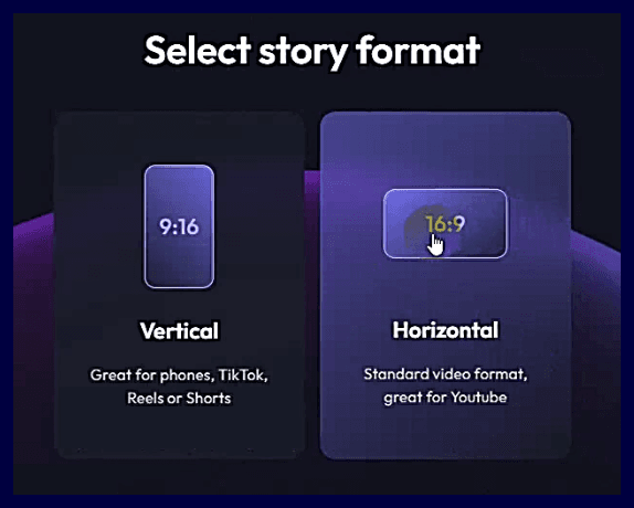 select video format